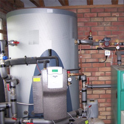 Buffer Store With A Wood Pellet Boiler